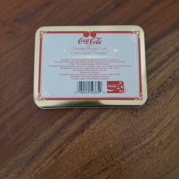 1994 Vintage Coca-Cola Christmas Santa Nostalgia Playing Cards 2 Sealed Decks - Picture 4 of 7
